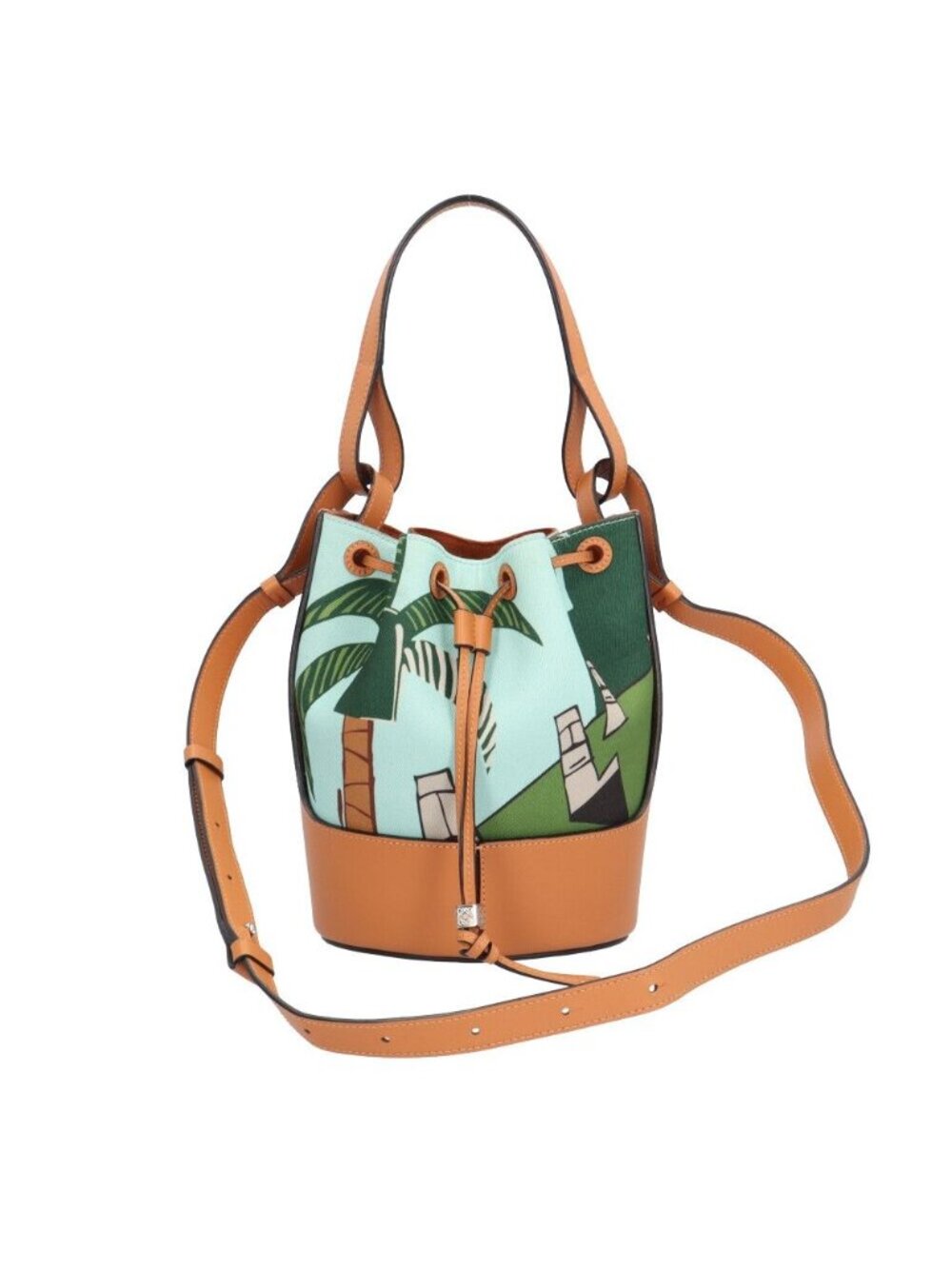 Loewe Paulazui Visa Collection Bal Smo le Anagram Shoulder Bag Canvas Blue